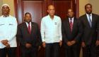 PHOTO: Haiti - President Martelly ak 4 nan Groupe des 6 Senateurs Opposition yo