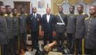 PHOTO: Haiti - President Martelly ak Militaire Haitien ki ap pran formation en Equateur