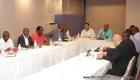 PHOTO: Haiti President Martelly KINAM avec des représentants de plusieurs partis politiques