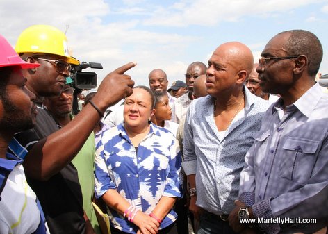 PHOTO: Haiti - President Michel Martelly Visite Warf Jeremie
