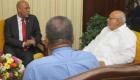 Discussion entre le President de la Republique, S.E.M. Michel Joseph Martelly, et le President de Guyana, M. Donald Ramotar