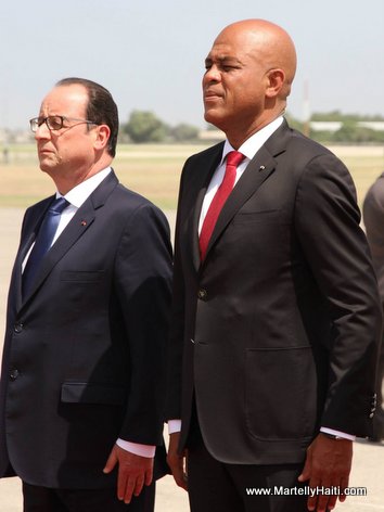 PHOTO: Visit President Francois Hollande en Haiti