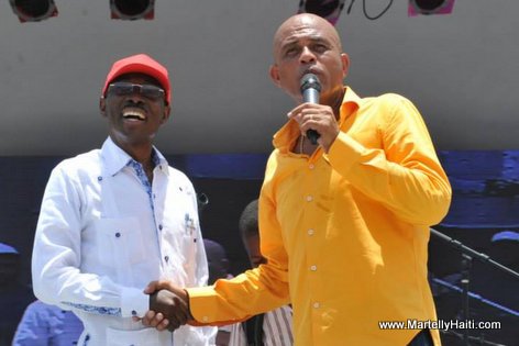 PHOTO: Haiti - President Martelly - Inauguration Kiosque Occide Jeanty