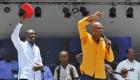 PHOTO: Haiti - President Martelly, PM Evans Paul - Inauguration Kiosque Occide Jeanty