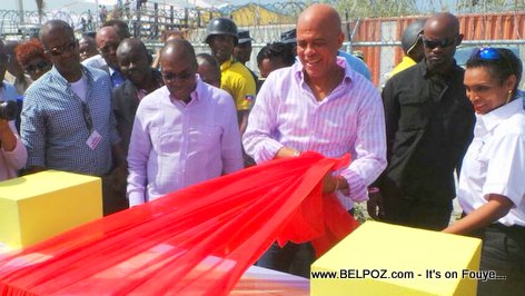 PHOTO: Haiti - President Martelly Inauguration infrastructures socio-communautaires Wharf Jeremie
