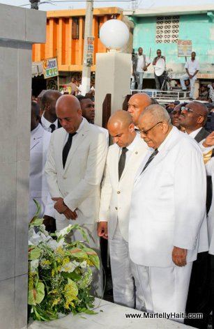 President Michel Martelly - hommage a l'Empereur Jean-Jacques Dessalines