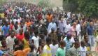 Arrivee du President Martelly dans la localite de Mesaye a Cabaret