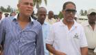 President Michel Martelly accompagne du Secretaire d'Etat a la production animale , M. Michel Chancy