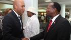 President Michel Martelly est recu par le Commissioner Samuel B. Ings