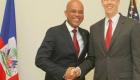 U.S. Secretary of Education with Haitian President Michel Martelly