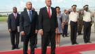 President Martelly before departing for official trip to Jamaica