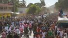 President Martelly rantre Cap Haitien a pied 18 Nov 2013