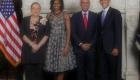 Presidential Couples Michel and Sophia Martelly meet Barack and Michelle Obama