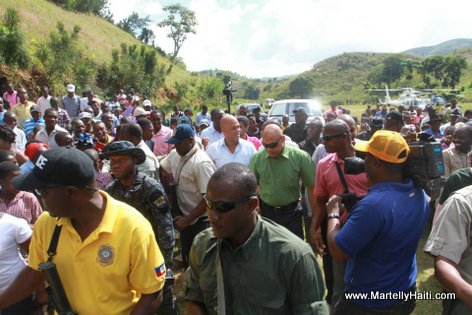Visit President Martelly Cornillon Gand Bois Haiti