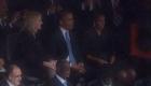 Proximity of Haiti President Martelly to Obama at Nelson Mandela Funeral