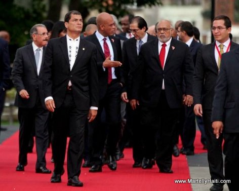 President Martelly in Venezuela