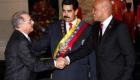 Prezidan Martelly ap salye Danilo Medina, prezidan Dominiken-an  devan Nicolas Maduro, President Venezuela