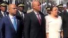 President Martelly, PM Laurent Lamothe, Sophia Martelly Gonaives 1er Janvier 2014