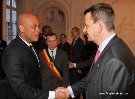 President Martelly en Belgique