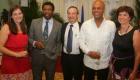 Photo Souvenir - Immortel Dany Laferriere, President Martelly - Palais National Haiti
