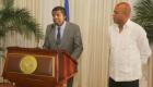 President Martelly et Immortel Dany Laferriere - Palais National Haiti