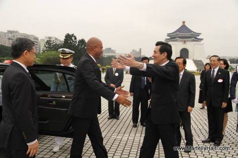 Haiti President Michel Martelly in Taiwan