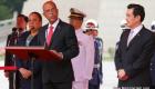 Haiti president Martelly making a speech during Taiwan Visit