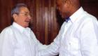 Haiti President Martelly, Raoul Castro - Cuba