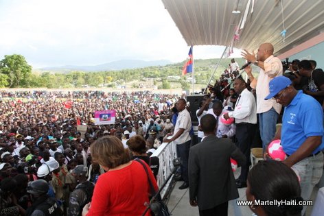 Intervention du President Michel Martelly au cours de l'inauguration