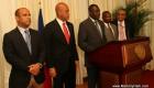 Premier Ministre Laurent Lamonthe, President Michel Martelly, le president de la Chambre des deputes, le president du Senat et le president de la Cour
