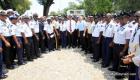 President Michel Martelly au milieu des agents de la Garde-cote haitienne
