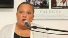 Sophia Martelly speaking at the Inauguration of the outpatient clinic at Hopital Sacre Coeur de Milot