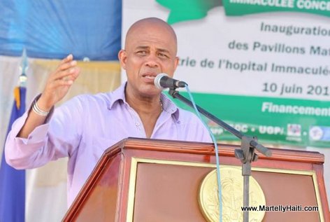 President Martelly - Inauguration Hopital OFATMA des Cayes Haiti