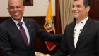 President Michel Martelly et Rafael Correa, President de l'Equateur