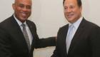President Michel Martelly et Juan Carlos Varela, nouveau President elu du Panama