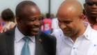PHOTO: Haiti PM Laurent Lamothe ak Simon Dieuseul Desras, President Senat a